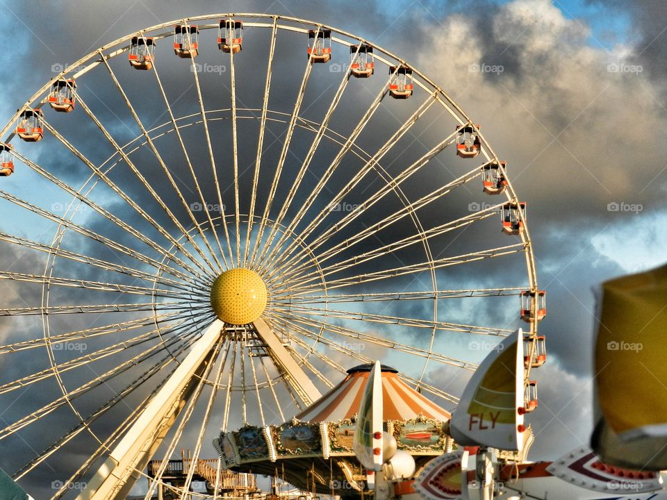 View in amusement park