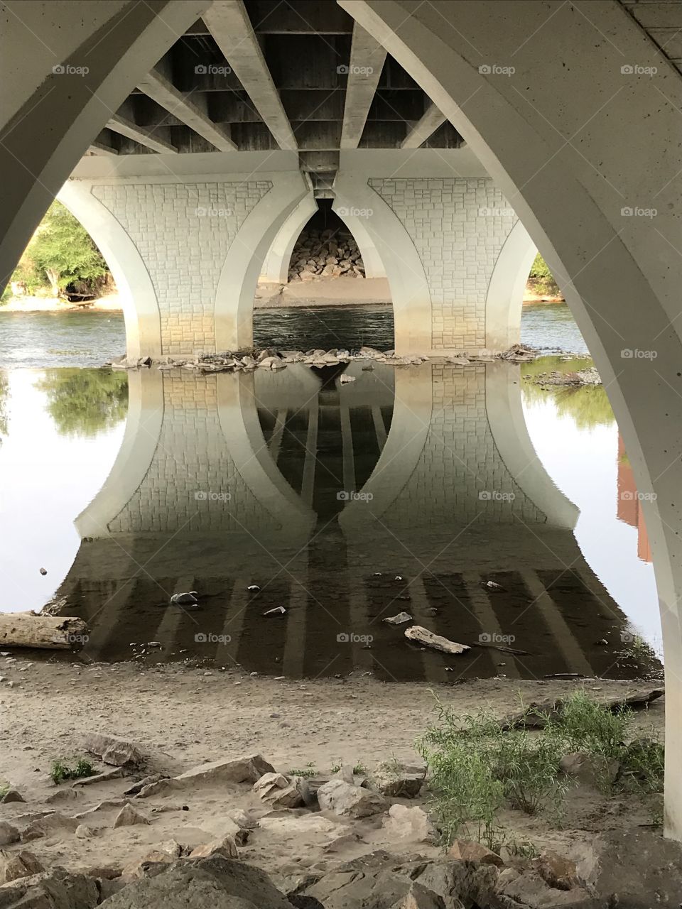 Under a bridge 