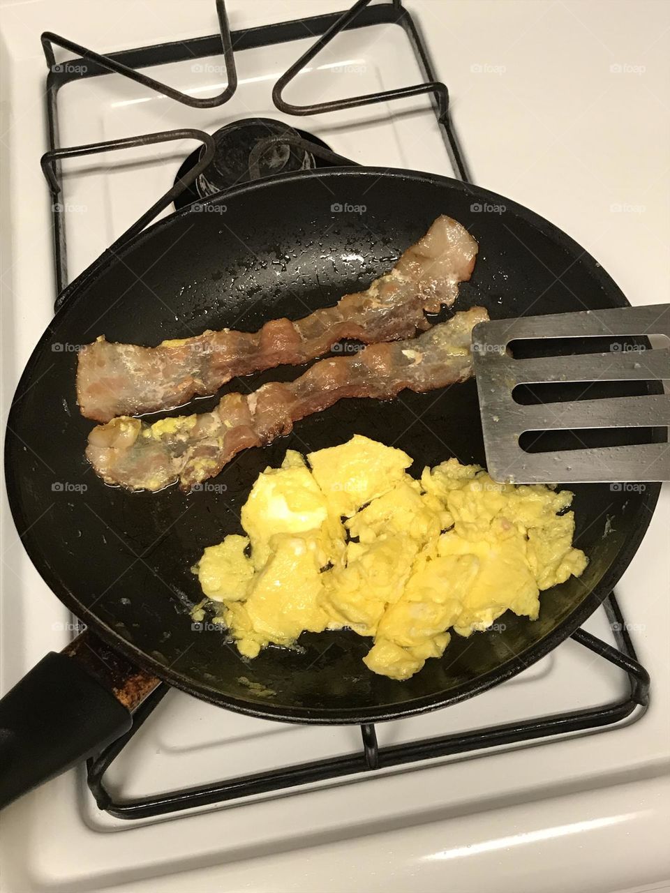 Breakfast in a skillet.