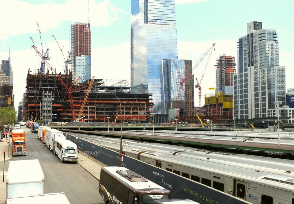 High Line construction