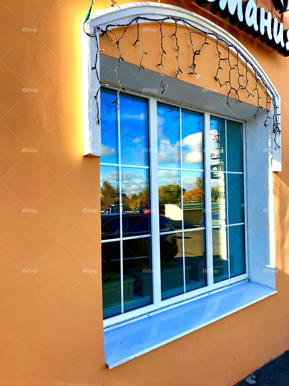 reflection in the window