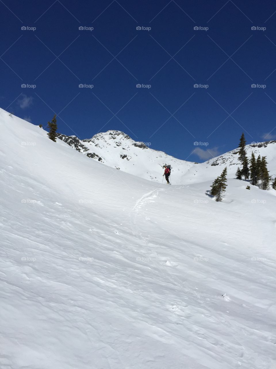 Snow, Winter, Cold, Mountain, Skier