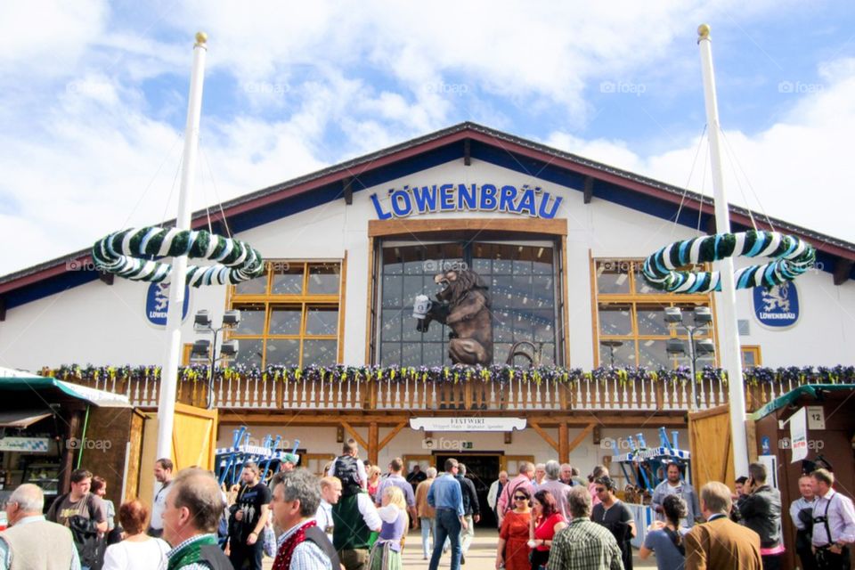 Lowenbrau tent