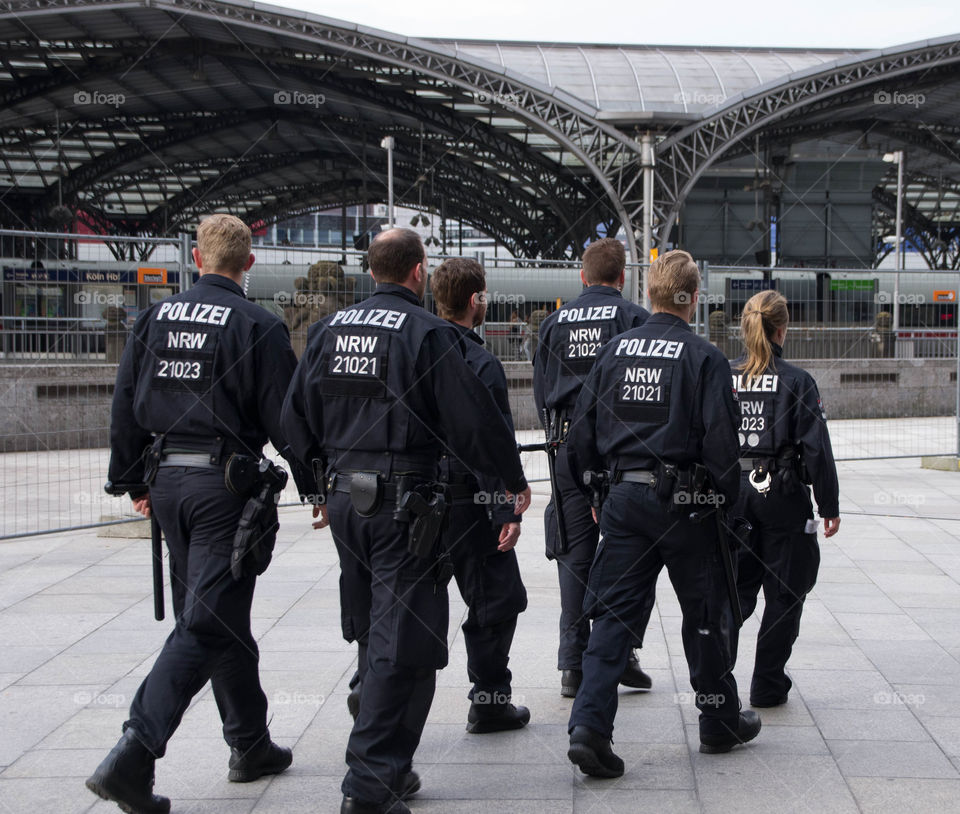 Police patrol in Germany
