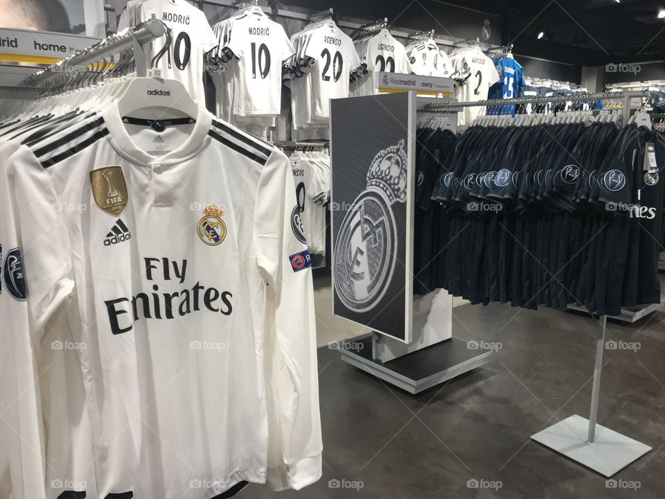 Official t-shirts of Real Madrid