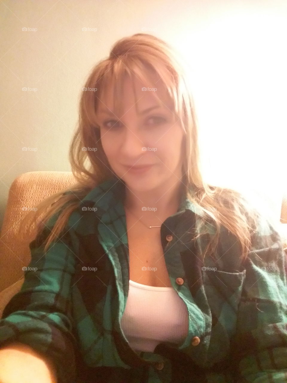 Smiling stylish woman