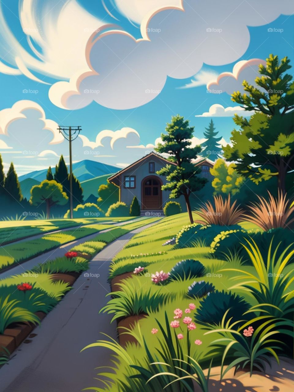 A small house in a remote rural forest 2.