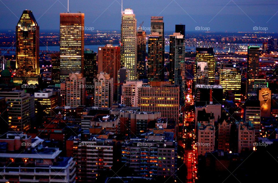 Montreal night view