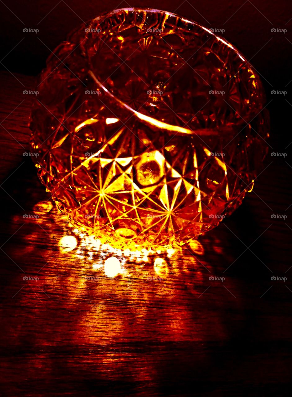 Orange votive