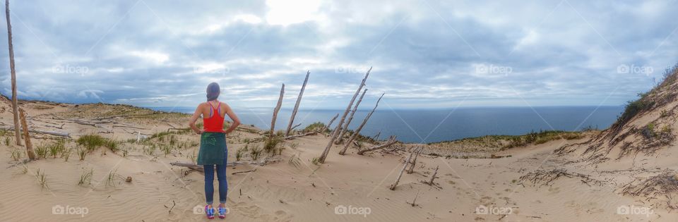 a desolate view from the dunes