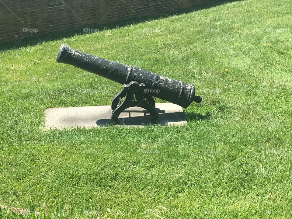 Grass, Gun, Military, Lawn, War