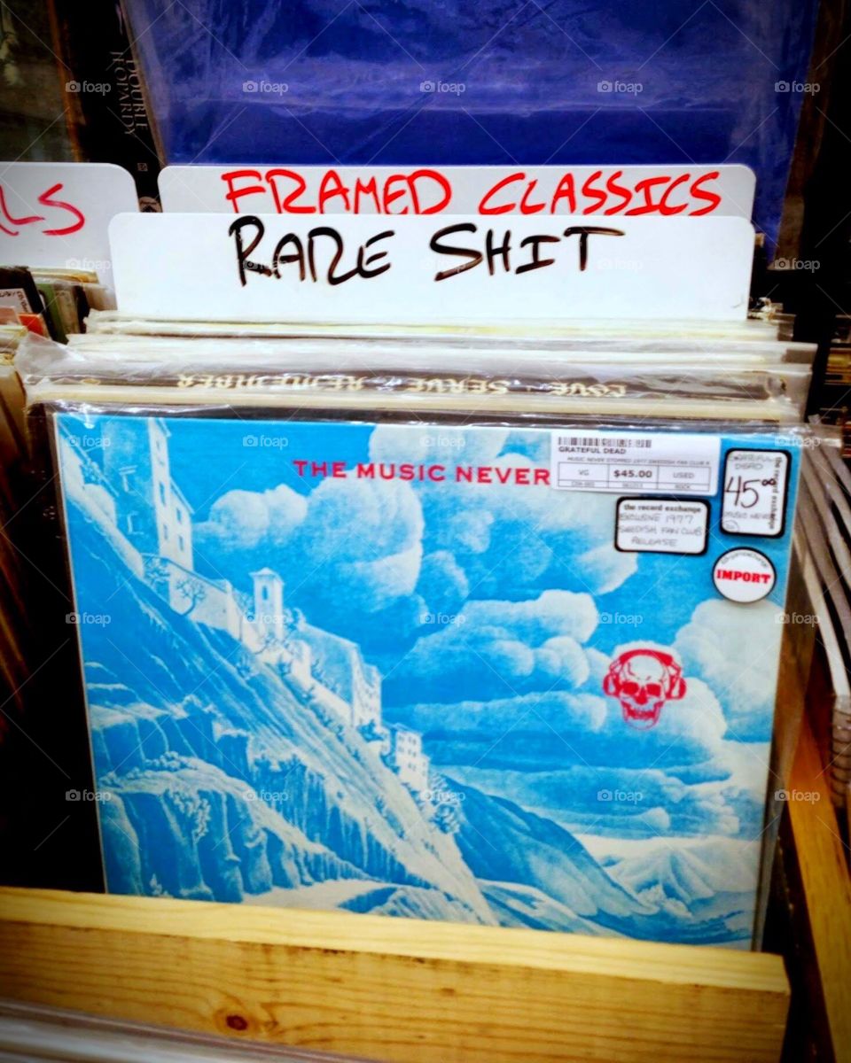 A badass record store with some "Rare Shit"