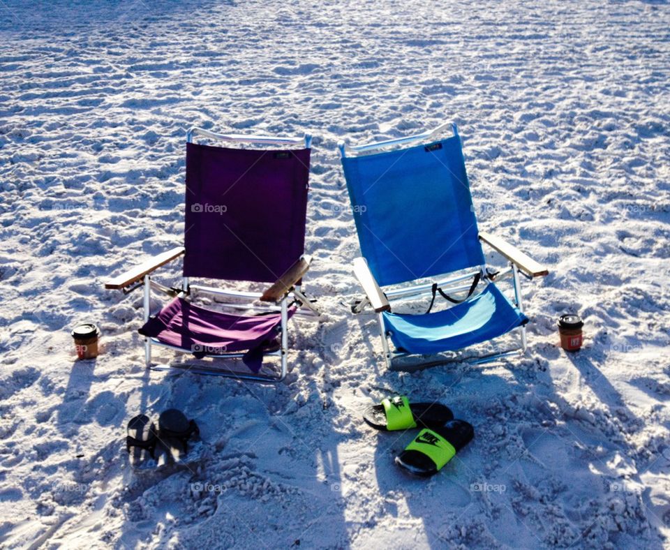 Two beach chairs