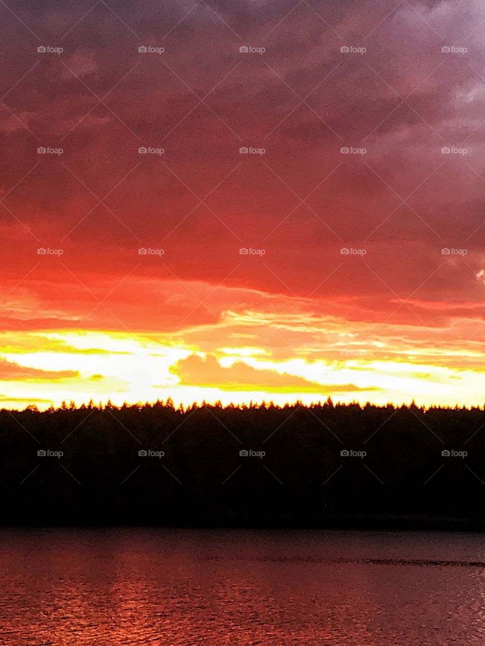 Summer dawn south of Sweden 