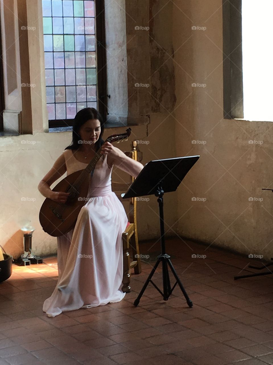 Medieval performer at Marlbork Castle - Poland