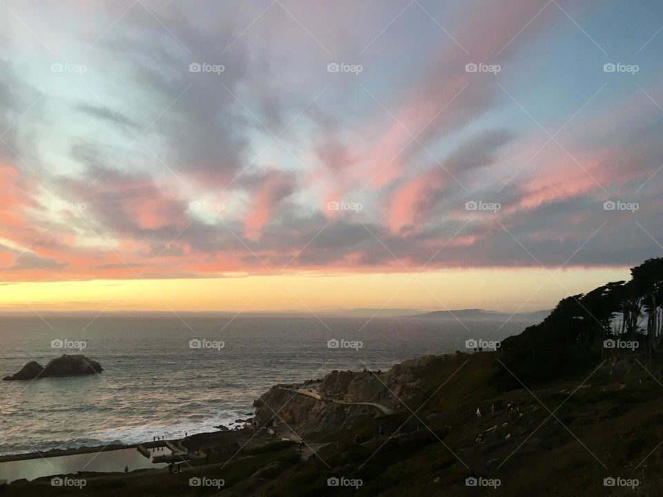 Clouds over the ocean