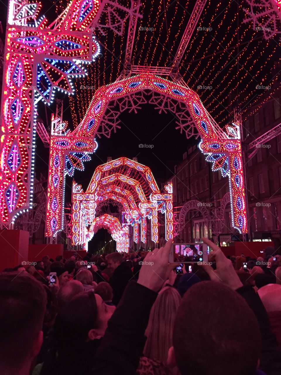 Edinburgh Street of lights Christmas 2015.