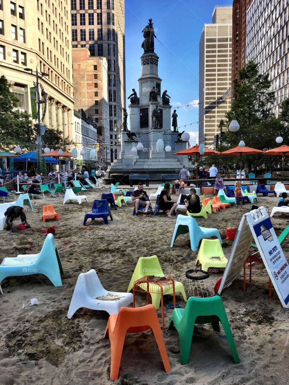 Campus Martius Beach, Detroit, MI