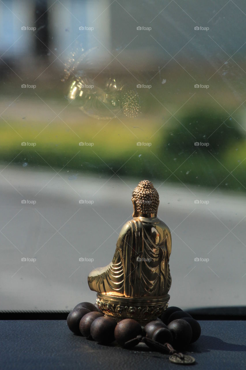 Buddha in the car
